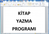 kitap yazma programı